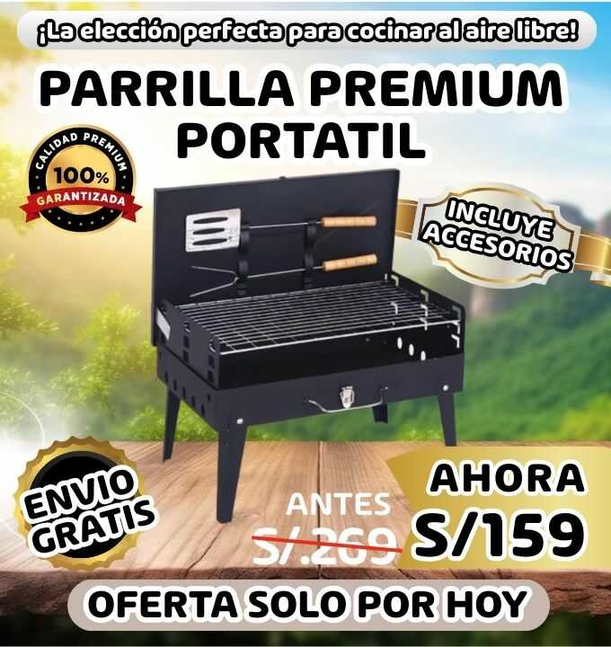 PARRILLA PREMIUM PORTÁTIL