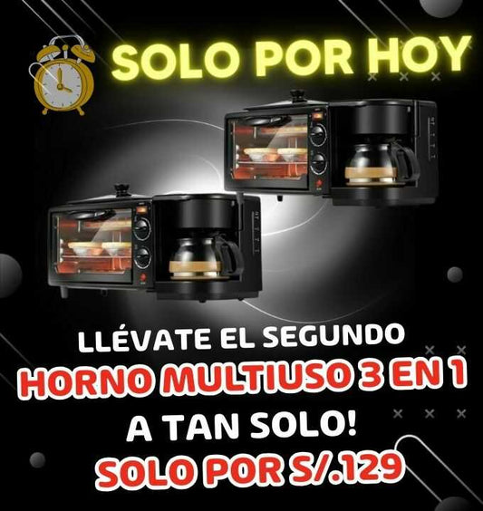 LLÉVATE EL SEGUNDO HORNO MULTIUSO 3 EN 1